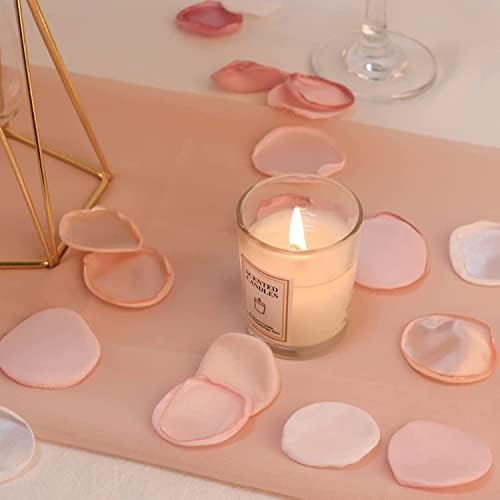 Dloapesy Rose Petals for Wedding Decorations, Blush Pink Flower Petals for Centerpieces Reception Tables Rustic Decor Flower Girl Scatter for Aisle Runner,Bridal Shower (Blush Pink)