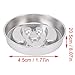 Pssopp Slow Down Eating Dog Bowl, Wide Aperture Comfortable Eating Anti Fall Stainless Steel Anti Choking Slow Feeder Dog Bowl for Fast Eaters (Puppy Pattern)