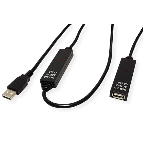 VALUE 12991111 - USB 2.0 Kabel, A Stecker auf A Buchse, aktiv, 30 m
