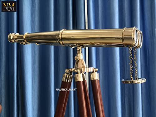 Binoculares de latón sólido de 62 pulgadas con trípode miniatura 2