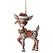 Enesco Rudolph The Red Nosed Reindeer by Jim Shore Santa Hat Hanging Ornament, 3.82