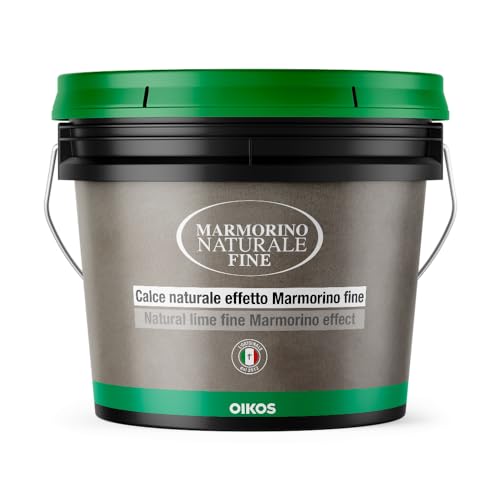 OIKOS Revestimiento decorativo 5 kg Marmorino Naturale Fine Base Bianco