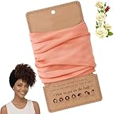 Curly Pineapple Head Wrap, Extra Wide Stretchy Silk Hair Wrap Headband for Sleeping, Anti-Frizz Pineapple Hair Wrap for Thick Curly & Coily Hair, Soft Breathable Night Hair Scarf for Curly Hair (B1)