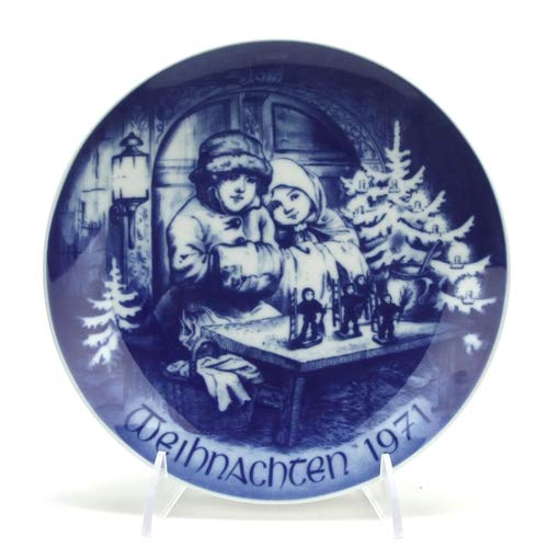 Christmas Plate by Bareuther, Porcelain Decorators Plate, Toys For Sale
