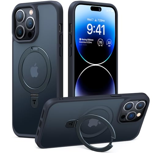 TORRAS Dynamic für iPhone 14 Pro Hülle mit Phone 14 Pro Case Luxury Translucent Schwarz