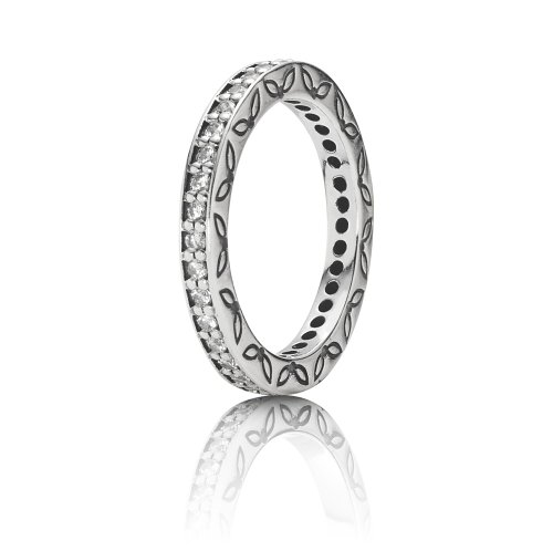 Bague Pandora Argent 190618CZ-56 : bijou anneau femme empilable en argent sterling