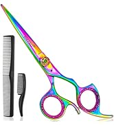 JIM PRO Hair Cutting Scissors Shears, Professional Hairdressing Scissors (Hair Beard Trimming Sha...