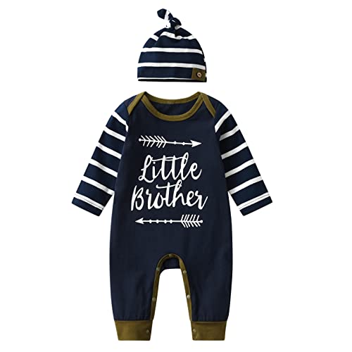 Image of Derouetkia Baby Boys Girls Romper Funny Letter Jumpsuit