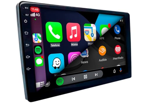 CENTRAL MULTIMÍDIA, MP5 2 DIN TELA DE VIDRO IPS 9' FULL TOUCH, FM, USB, SD, AUXILIAR, BLUETOOTH, ESPELHA ANDROID E IOS COM CARPLAY E ANDROID AUTO, CONECTIVIDADE COM OU SEM FIO