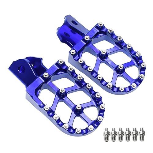Repose-pieds pédales moto pour Surron Light Bee support bleu