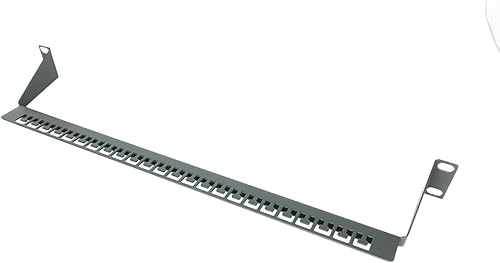 Miniatura 4 de Paquete de 5 paneles de gestión de cables de rack de servidores de 1U de 19 pulgadas con ganchos de anillo en D - Administrador de cables y cables