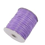 Lederband 10 Meter/Los 0,5–2,5 mm Lederschnur, rund, Wachsseil, Schnur for DIY-Halskette, Armband, Schmuckherstellung, Zubehör(Light Purple,1.5mm)