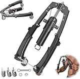 Gvqng MáQuina De Press De Pecho HidráUlica, Expansor De Pecho 3 En 1 para Uso DoméStico, Ejercitador De Brazos HidráUlico Ajustable Todo En Uno con Barra Giratoria,Negro,with Pulley