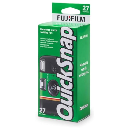Fujifilm QuickSnap Flash 400 35mm Single-Use Disposable Camera with Flash, 27 Exposures, 5 Boxes