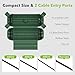 BN-LINK Outdoor Extension Cord Safety Cover, Cord Connector Protector Waterproof with 4 Latches, Plug Cover for Holiday String Lights & Tools, Green, 1 Pack