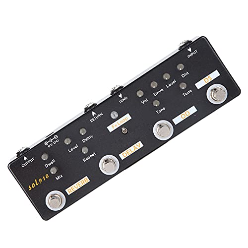Pédale d'effet guitare électrique multi-effet compacte bypass - 4