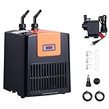 Uargd Aquarium Chiller for 52 Gallons, 1/10 HP Water Cooling System for Hydroponics, Efficient Cooling for Fish Tanks, Axolotls, and Coral Reefs, Quiet Compressor, Titanium Evaporator