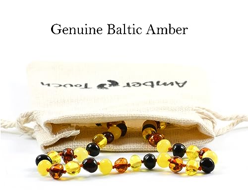 Amber Necklace (Unisex) - Natural Amber from Baltic Region, Genuine Amber (13 in.)2