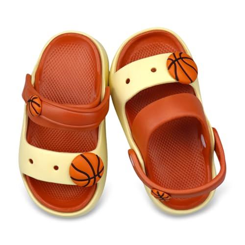 Image of Toddler Slides Sandals Unicorn Bunny Non-Slip Beach Pool Home Slippers | Kids Unicorn Dinosaur Bunny Slides Sandals for Boys Girls - Cute Non Slip Home Bath Shower Outdoor Shoes