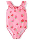 The Children's Place,Baby Girls,and Toddler One Piece Swimsuit,Strawberries,4 Years