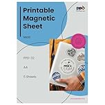 PPD PPD 5 Sheets A4 Inkjet Magnetic Matt Photo Paper - Easy to use for Home and Office PPD-32-5
