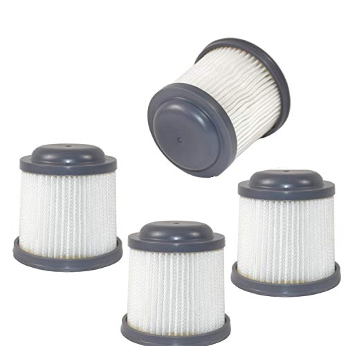 4-pack Filter kompatibel mit Black & Decker DUSTBUSTER VF90 / 90552433 / N566707 passt PV1225N PV1225NPM PV1225NB PV1425N PV1825N PV9625N PV1020L