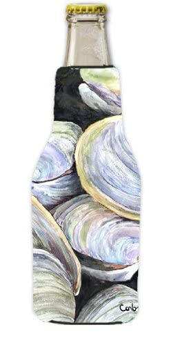 GlobalNiche® Clam Quahog Longneck Beer Beverage Insulator Hugger with Zipper