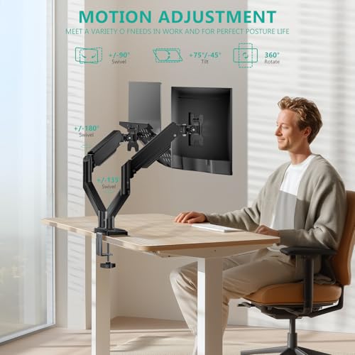 Image of WALI Laptop and Monitor Stand for 17 inch Notebook and 32 inch Monitors