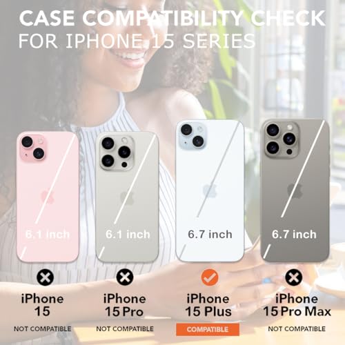 Coque iPhone 15 Plus rigide transparente sable mouvant - 2
