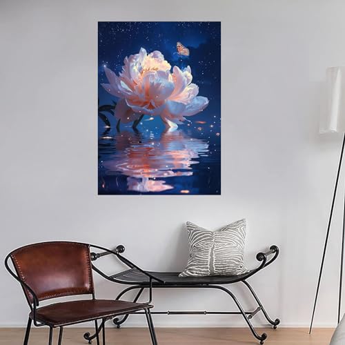 Tableau decoration murale plante WODJEM cadre 40x60cm impression dart