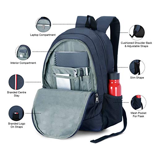 Image of Tommy Hilfiger 34.28 Ltrs Red Laptop Backpack (TH /BIKCL04STP)