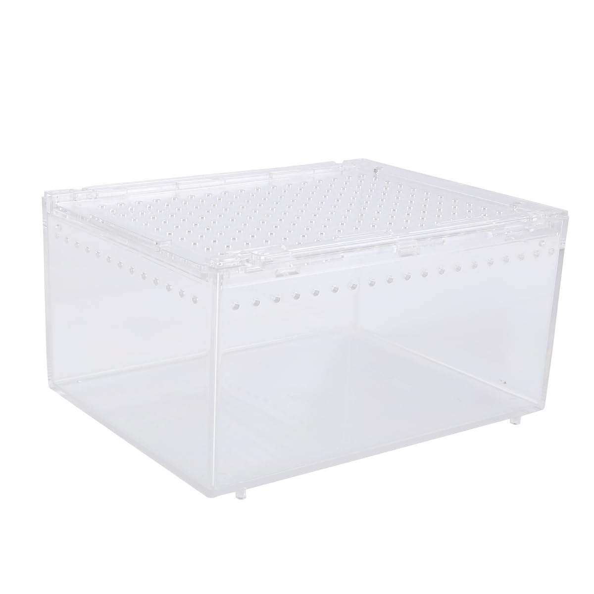 Enwye Reptile Terrarium,Reptile Breeding Box, Magnetic Acrylic Enclosure,for Snails Geckos, Mantises, Lizards, Spider, Vivarium