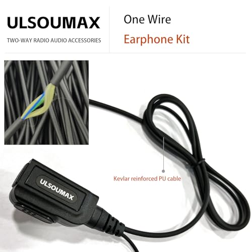 Auriculares con botón PTT y micro para Motorola CP185 CP040 CLS1410 7