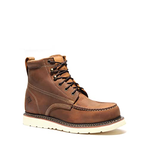 Image of Bonanza Boots FRONTIER PLUS 6 inch Men's Moc Toe Work Boot - Built For Tough Jobs