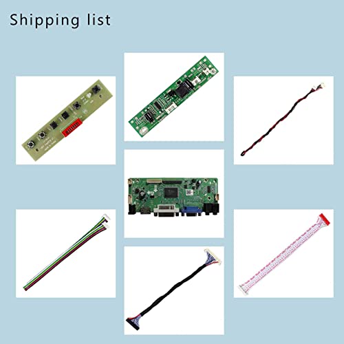 Image of VSDISPLAY DVI VGA Audio Controller Kit Fit for DV170YGM-N10 DV170YGZ-N10 | 17 inch 4:3 1280x960 LVDS LCD Screen