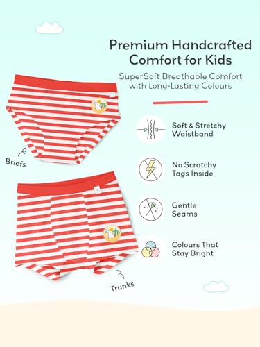Image of superbottoms Boy Trunks | Supersoft Underwear for Boys | 3X Softer Underwear for Kids | Super Stretchy, Breathable, Gentle Elastics, No Scratchy Tags