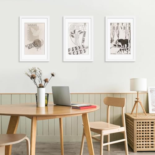 Image of Picrit 14x22 White Picture Frame, Poster Frame for Wall, 3 Pack