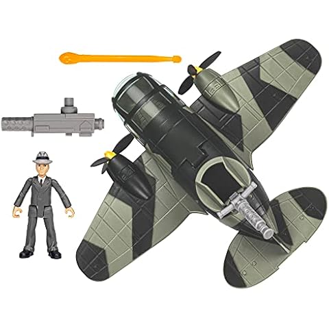 Indiana Jones Worlds of Adventure Doctor Jürgen Voller with Plane Action Figure Set, 2.5-inch, Action Figures for Kids Ages 4 and Up Cover