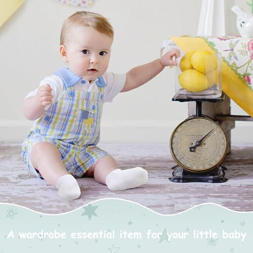 Baby Socks - Non Slip Ankle Socks with Non Skid Soles, 12 Pack for 6-12 Months & 1-3 Years4