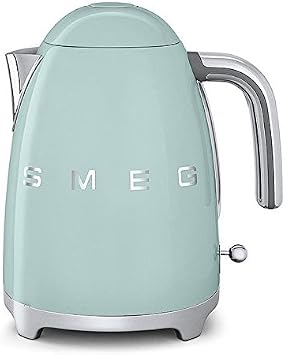 Smeg KLF01PGUS 50s Retro Style Aesthetic Electric Kettle, Pastel Green by Smeg