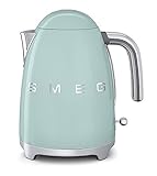 Smeg KLF01PGUS 50's Retro Style Aesthetic Electric Kettle, Pastel Green