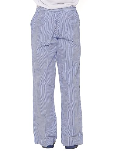 Image of Mens Cotton Linen Striped Plus Size Pyjama
