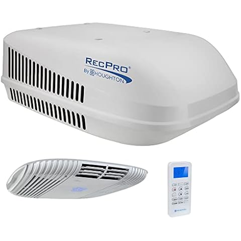 RecPro RV Air Conditioner 13.5K Ducted or Non-Ducted | Quiet AC | 110-120V | Cooling Only | Easy Install | All-in-One Unit | For Camper, Fifth Wheel, Food Trucks, (Non-Ducted, White) Cover