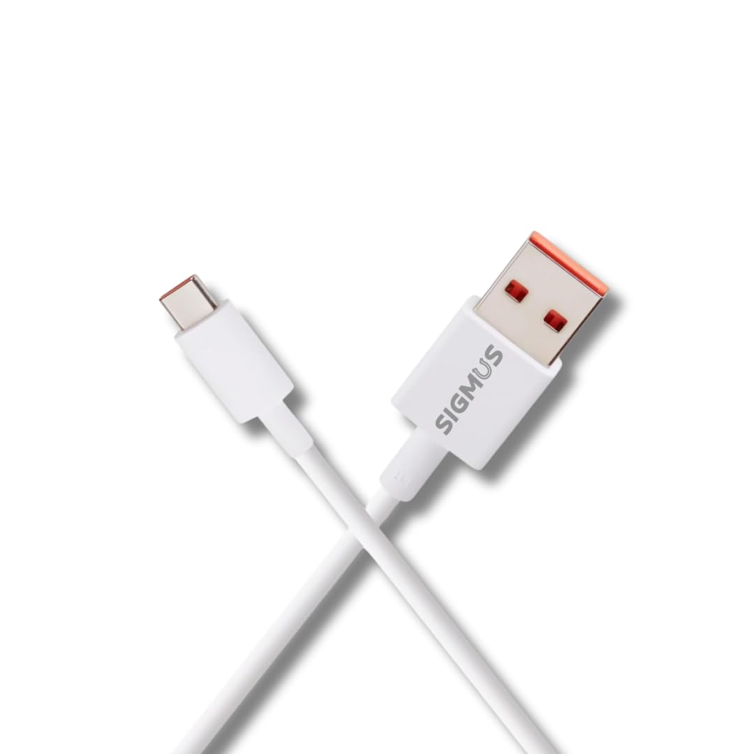 SIGMUS USB Type A to Type C 6.5A Super Fast Charging Flat Cable Cable with Stress Resistant, Tangle-free, & 480Mbps Data Transmission, 15000+ Bends Lifespan and Extended 1.5m Length (B0D5Y8H3GC) Amazon Price History, Amazon Price Tracker