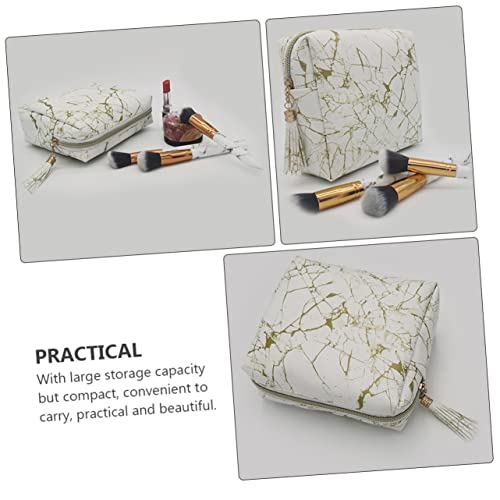 PACKOVE Bolsa Cosmética De Mármore Recipientes De Viagem Cosméticos Recipientes De Cosméticos De Via