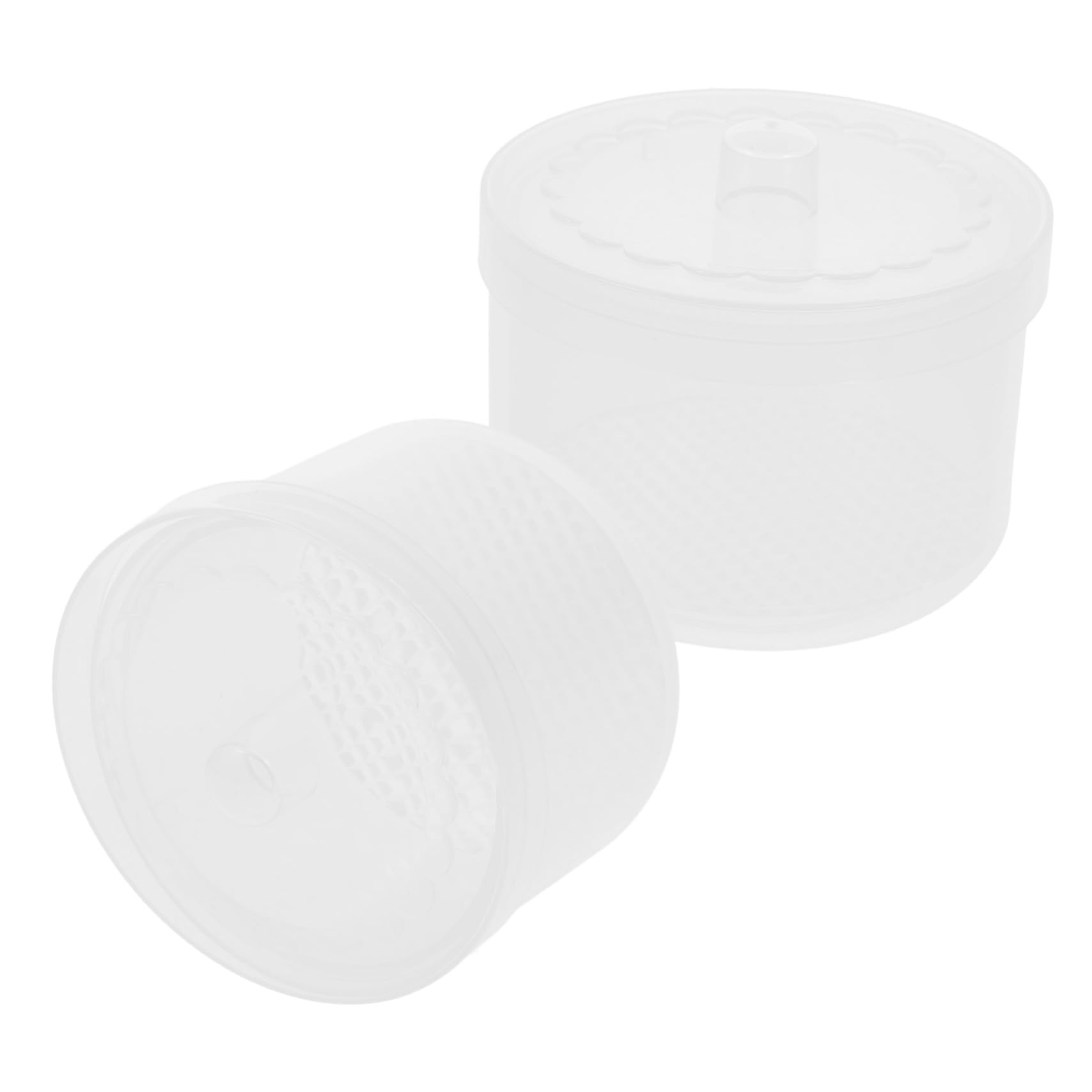 WOONEKY 2pcs Grinding Head Cleaning Box Manicure Tool Cleaner Tray Nail Art Tool Tray Nail Art Tool Cleaner Tray Nail Art Tool Cleaning Supplies Nail Art Tools Cleaner Case Plastic Tray