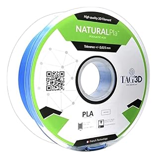 TAGin3D ナチュラルPLAフィラメント 3Dプリンター用 1.75mm径 ブルー PLA NAT-1.75BL
