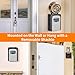 Portable Key Lock Box, Upgrade Clearly Visible Numbers, Lock Box Wall Mounted for House Key, 5 Key Capacity, Weatherproof Resettable Code (1 Pack, Gray)