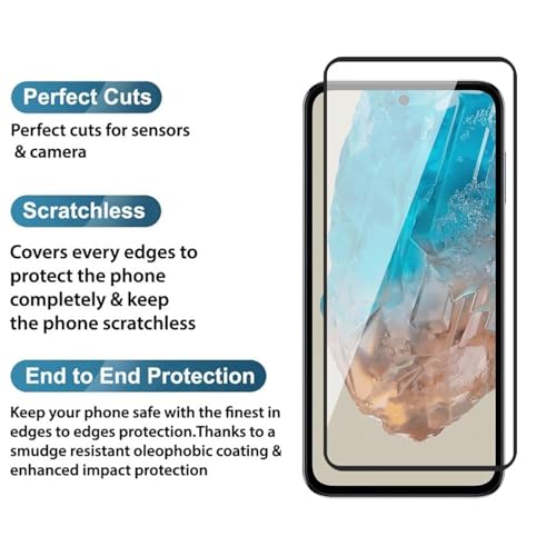Image of Tempered Glass for Nothing Phone 2A 5G / Nothing Phone 2A Plus 5G - Full Screen Protector, 9H, Anti-Scratch, Case Friendly [Pack of 1]