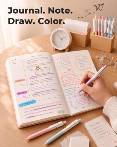 Four Candies 7 Pack Colored Pens,Quick Dry Ink Colorful Gel Pens — view 6